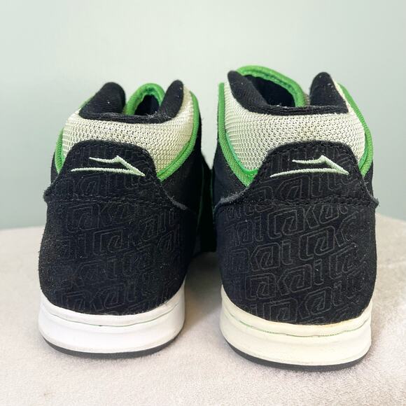 Lakai Sneaker Mens 8 Black Green Lace Up Hi Top Skate Telford Athletic Shoes main image 8